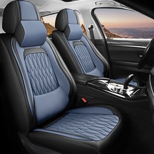 Nappa Leather Universal Car 5 Seat Covers Full Set Front Rear Cushion Protector