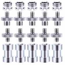 1/4" and 3/8" Converter Threaded Screws Adapter Mount Set for Camera Tripod N787