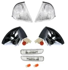KIT 4 WHITE FRONT TURN SIGNAL BMW 3 SERIES E46 SEDAN PHASE 1 98-01 320d 330d 320