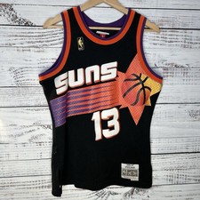 Mitchell  Ness Phoenix Suns Steve Nash Gold Logo Swingman NBA Jersey Mens Small