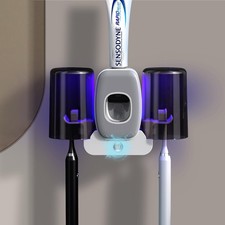 Toothbrush Holders for Bathrooms,Rechargeable Cordless Wall Mounted Tooth Bru...