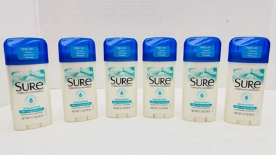#ad #ad 6pk Sure Original Solid Unscented anti Perspirant Deodorant 2.7oz2027 2028 READ $19.99