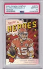 PATRICK MAHOMES 2020 Panini Prestige Heroes Card Chiefs RARE $$ PSA 10 GEM MINT