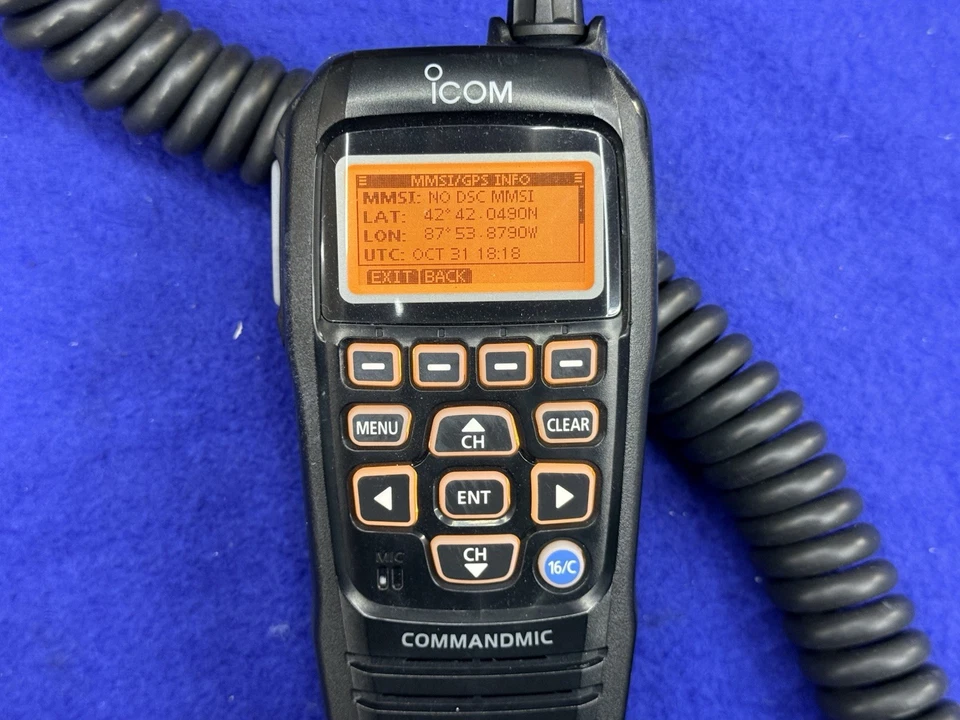 ICOM Commandmic HM-195B Remote Handset Microphone For M400 M410 M424 M506 M510 - Image 4 of 4