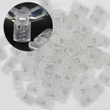 100PCS Plastic Clear Cord Locks for Drawstring  Cord Locks for Clothing, Shoe...