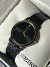 Seiko Quartz Vintage Women’s Black Watch (For Parts) Not Working