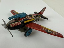 Vintage 1950s Bandai Japan Tin F-90 Fighter Airplane