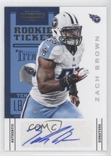 2012 Panini Contenders Rookie Ticket Variation Zach Brown #199 Auto e2e