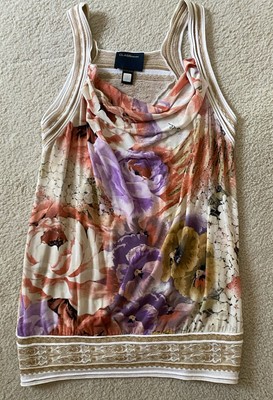 Top von Roberto Cavalli 38  M mit einer  Goldbordüre