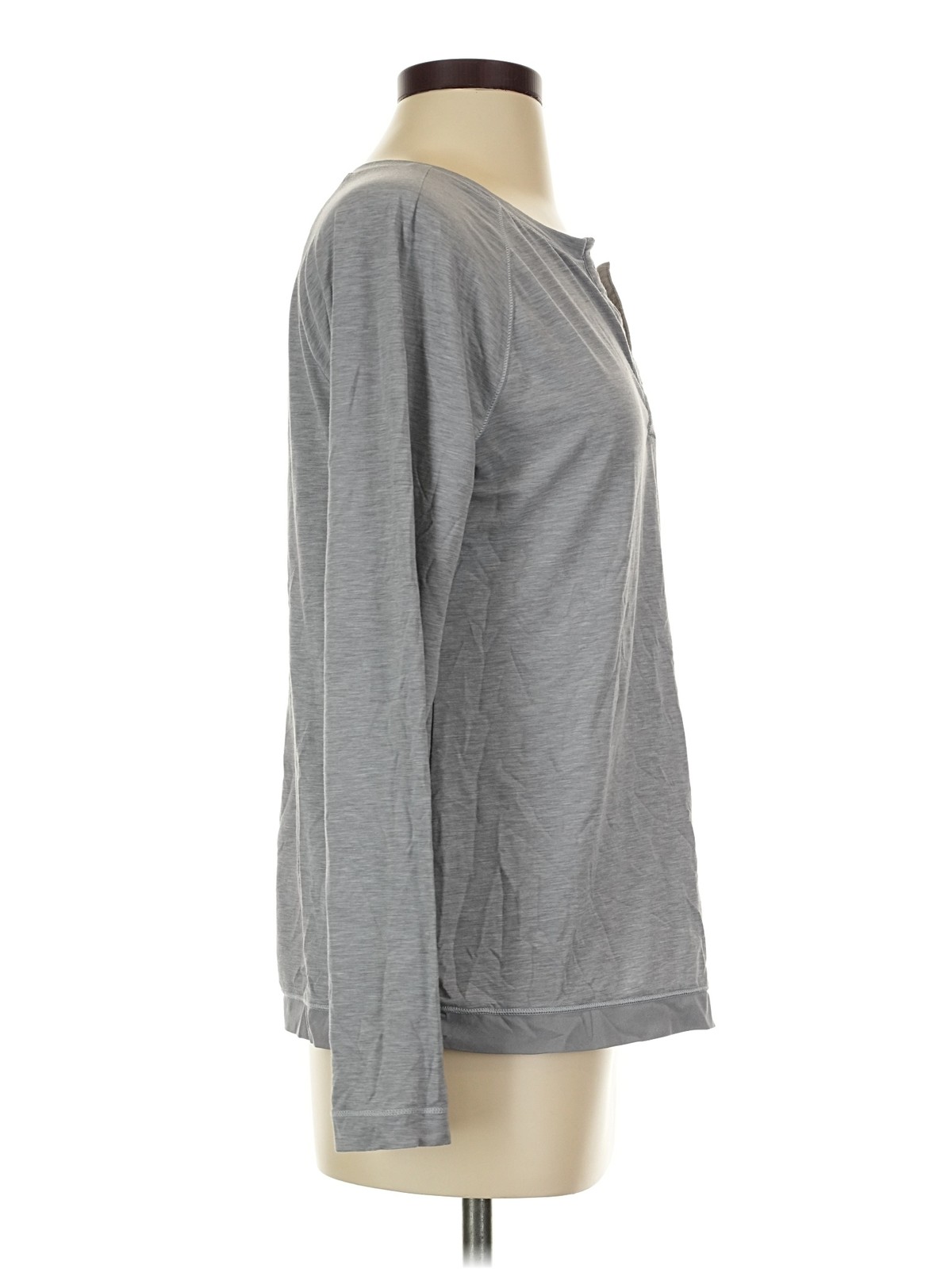 Under Armour Women Gray Long Sleeve Henley S thumbnail 3