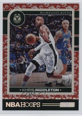 2024-25 Panini NBA Hoops Dragon Year 34/75 Khris Middleton #22 1s9z