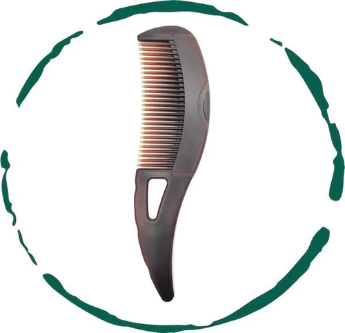 Self-Cleaning Scalp Comb - Anti-Dandruff Hair Care Tool 8.3in - Picture 7 of 13