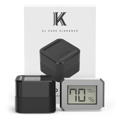 Klaro Valet Bridge - Satin Octagon BLE Hygrometer, Humidor Humidity & Temperatur