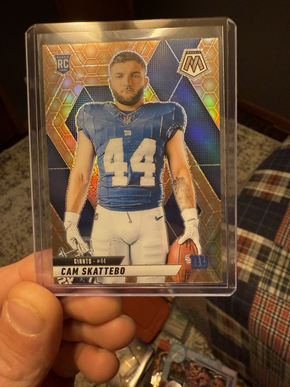2025 Mosaic Football Cam Skattebo Honeycomb SSP #271