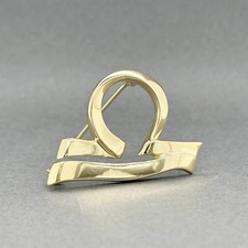Estate Tiffany & Co. 18K Yellow Gold Picasso Libra Pin