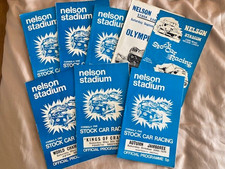 8 no Brisca F1 programmes Nelson Stadium 1970/71
