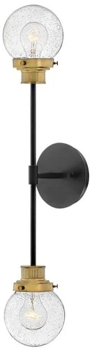 Hinkley Poppy 28" High Black 2-Light Wall Sconce - Picture 2 of 8
