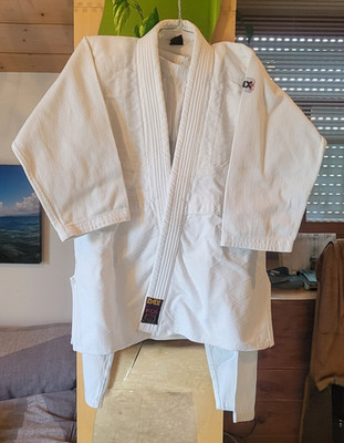 DAX Kids Judoanzug Set Größe 140 Baumwolle weiß Unisex Kinder