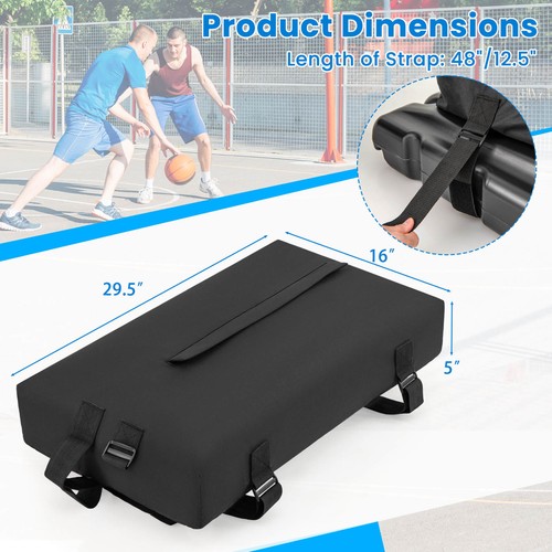 Bolsa de arena de aro de baloncesto anclaje inferior pesado de alta resistencia para aros de baloncesto - Imagen 2 de 9