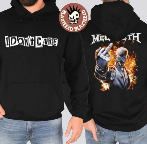 Megadeth I Dont Care Ransom Note Two Sided Hoodie - 第 1/1 張圖片
