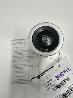 2014 Dodge JOURNEY Keyless Ignition Start Button W/ Smart Key 68207000AB, 348793