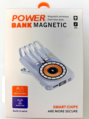 10000mAh Power Bank Magnetic Pack Wireless Charger for iPhone 17/16/15/14-Purple