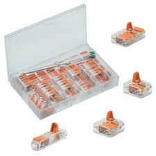 53x Wago Steckklemme Set der Serie 221-412/413/415/2411  im Sortimentskasten