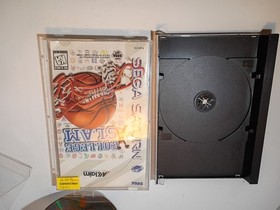 College Slam Sega Saturn 1996 CIB Complete *Damaged Case*