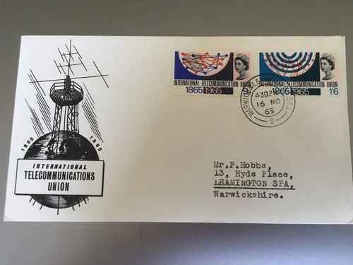 GB STAMPS RARE FIRST DAY COVER 1965 ITU WARWICK