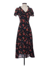 Christy Dawn Women Black Casual Dress XS