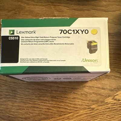Lexmark 70C1XY0 Yellow Extra High Yield Return Program Toner CS510
