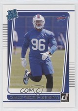 2021 Panini Donruss Rated Rookie Carlos Basham Jr Carlos Boogie Basham #306 2l4