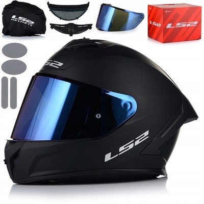 Motorradhelm Integralhelm | LS2 RAPID III SOLID | Full Face Rollerhelm +2x Visor
