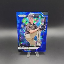 2025 Panini Prizm Blue Cracked Ice Kash Mayfield #275 Baseball Card
