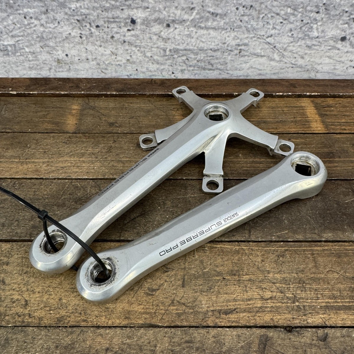 Vintage Suntour Superbe Pro Crankset 170mm 130 BCD Square Road