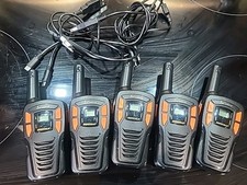 Lot Of 5 Cobra CXT195 Microtalk Walkie Talkies 16 Mile  2 Charging Cables