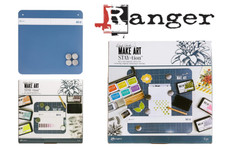 Ranger Wendy Vecchi MAKE ART STAY-tion Magnetic Surface Stencilling Embossing