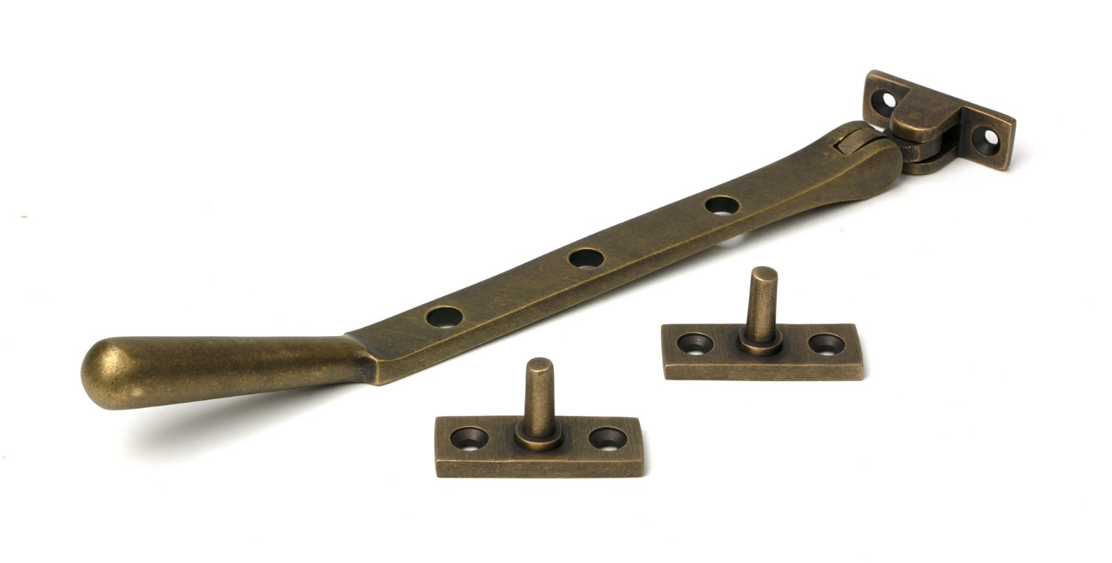 From The Anvil 52326 Burnished Brass 8"" Newbury Stay
