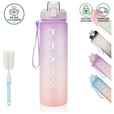 Trinkflasche 1L Wasserflasche Sport Fitness O...