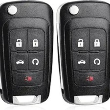 Key Fob Replacement: 2013-2016 Malibu, 2012-2017 Sonic-5 Buttons-2 Pcs