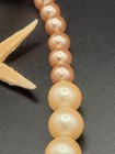 Vintage Monet Graduated Champagne Pearl Choker Necklace Gold Plated 17 In — photo 4