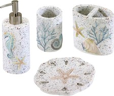 Avanti Linens - Accessory Set, Resin Tumbler, Toothbrush Holder, Multicolor