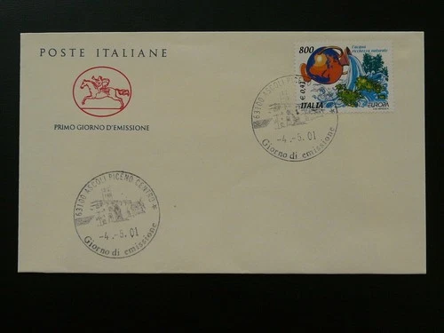 water Europa Cept FDC Italy 2001