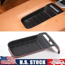 Matte Black Armrest Storage Box Cover Trim Accessories For Toyota Tundra 2014-21