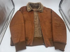 Vintage Zegna Sport Shearling Leather Bomber ...