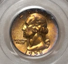 1958 WASHINGTON QUARTER PCGS MS66 626999 - NICELY TONED