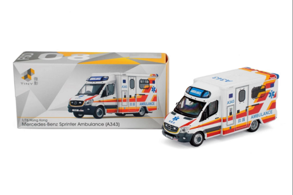 Tiny City Die-Cast Model FSD08 - MERCEDES-BENZ Sprinter Ambulance (A343)-image