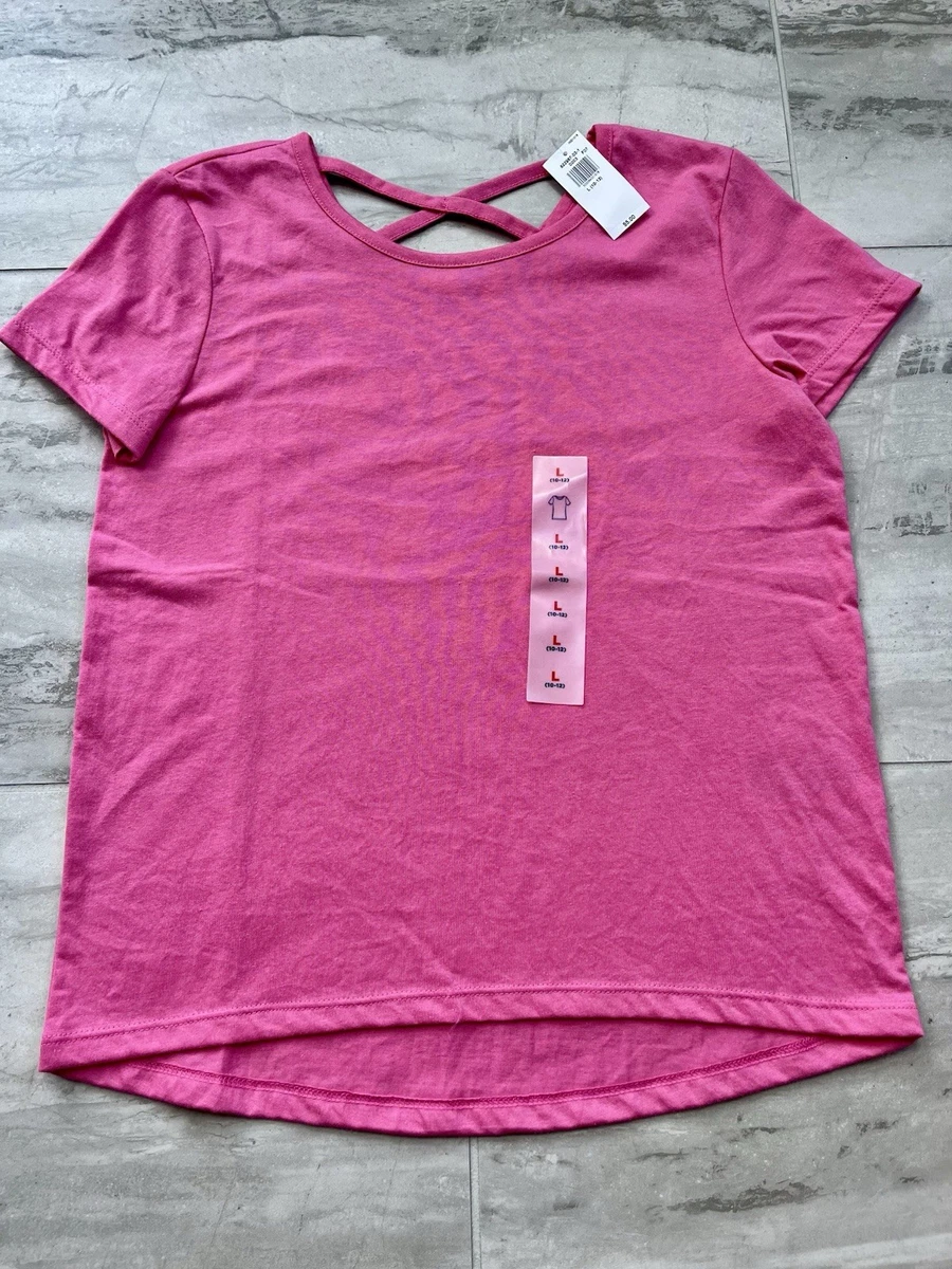 T-shirt Fille Old Navy Manches Courtes Rose - Taille 4T - 100% Coton - Neuf Avec étiquettes