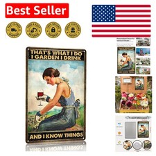 Gardening Gifts Vintage Gardening Sign That's What I Do I Garden Tin Sign for...