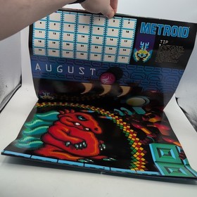 Nintendo NES &ldquo;The Power Game&rdquo; Original 1991 Calendar Mario, Zelda. Metroid